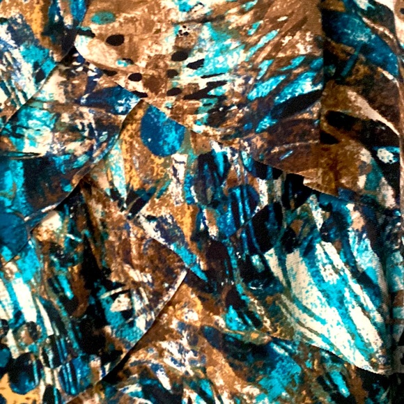 DressBarn Multicolored Fancy Blouse size 18/20 - Picture 6 of 6